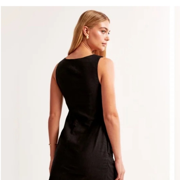 Abercrombie black linen dress - Picture 3 of 3